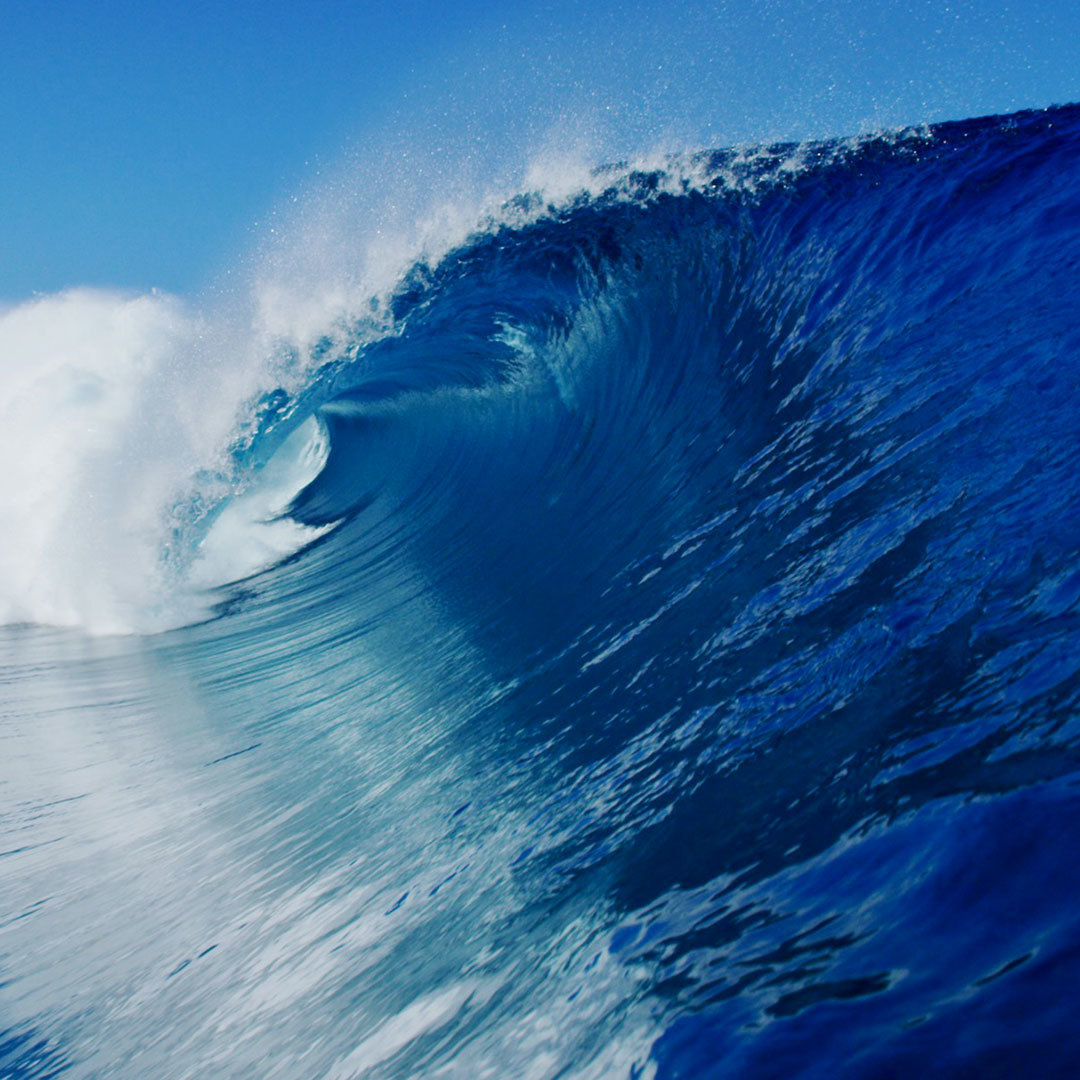Photo of a wave for World Ocean Day